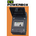 *EV POWERBOX IP65 Metal, Black - 5 module IP65 Metal EV Enclosure with A Type Bi-Directional RCBO and SPD 